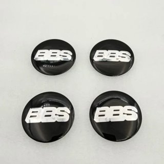 Chapas de centro de rueda BBS negro 56 mm