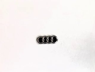 Logo llave Audi 16 mm plata