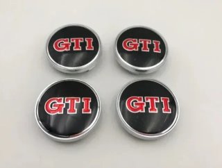 Centro de rueda GTI 60 mm 4Unidad negro