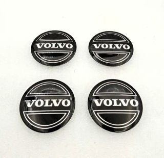 Chapas de centro de rueda Volvo negro 56 mm