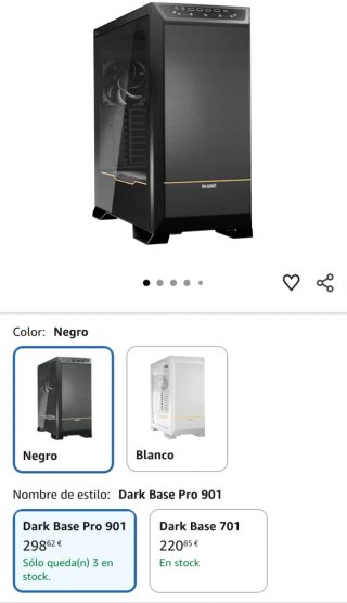 TORRE PC premium - be quiet! Dark Base Pro 901 Neg