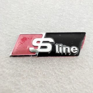 Logo Audi S-line 26 x 9 mm negro