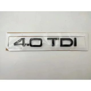 Emblema logo AUDI4.0 TDI negro