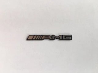 Emblema logo Mercedes AMG 35 x 4 mm