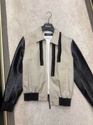 Chaqueta Dsquared2 Beige y Negra