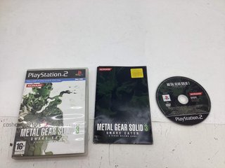 metal gear solid 3 snake eater ps2