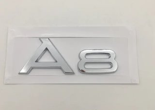 Emblema logo trasero Audi A8 cromado