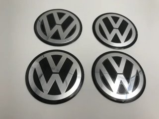 Chapas de centro de rueda Volkswagen 90 mm negro