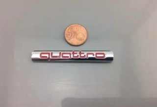 Emblema Audi Quattro logo rojo Q5 Q7