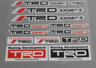 Vinilo pegatinas TRD Racing lámina mod 2