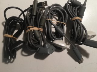 Lote Cables Carga y Juega Xbox 360 (Para Reparar)