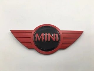 Emblema trasero Mini rojo-negro