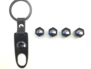 Tapones válvulas ruedas + llavero BMW M