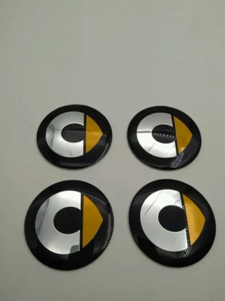 Chapas de centro de rueda Smart 56 mm