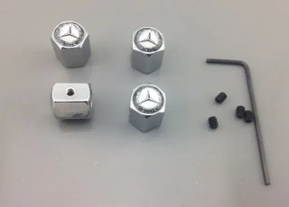 Tapones antirrobo Mercedes blanco