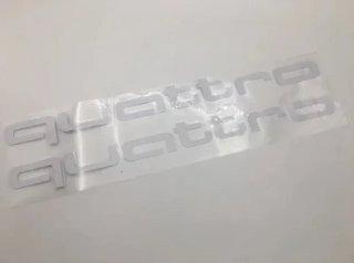 Pegatinas Audi Quattro blancas