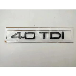 Emblema logo AUDI4.0 TDI negro
