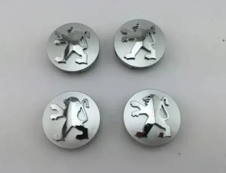 4 centros de rueda Peugeot 60 mm