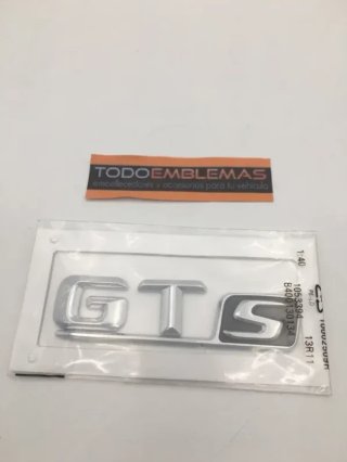 Emblema logo letras Mercedes GTS cromado