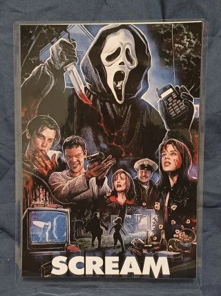 Póster Scream Plastificado A4