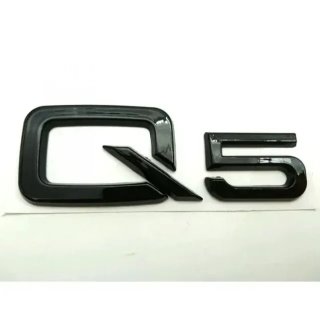 Emblema logo lateral o trasero Audi Q5 negro