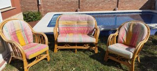 Conjunto Muebles Jardín Ratán