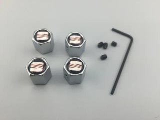 Tapones antirrobo válvulas llantas Seat cromado