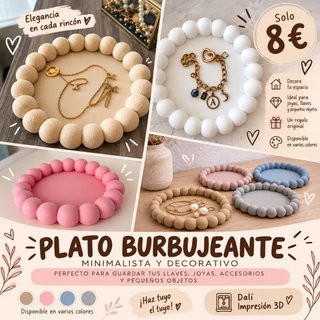 Plato Burbujeante Decorativo