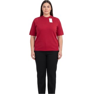 Kunie Pullover Donna Rossa Maglia A Manica Corta