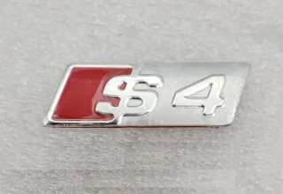 Logo Audi S4 26 x 9 mm plata