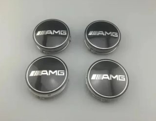 Centro de rueda Mercedes AMG negro