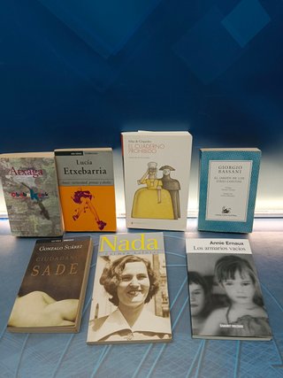 7 novelas, literatura contemporánea española, libros de Carmen Laforet, Gonzalo suarez, Bernardo Atxaga y mas