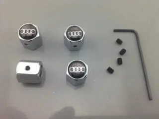 Tapones antirrobo Audi logo negro