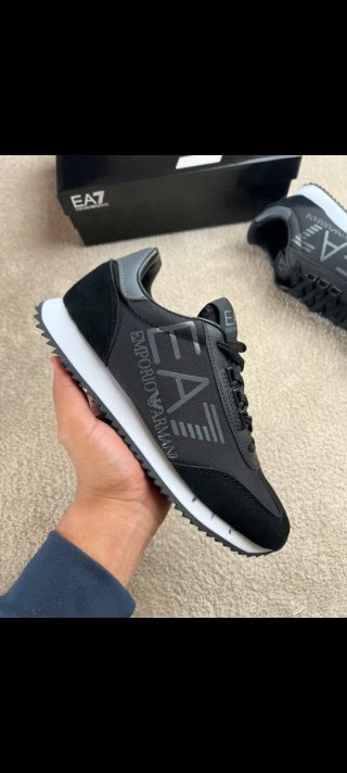 EA7 Emporio Armani Tenis Hombre Negro Gris