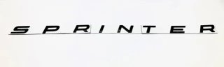 Emblema logo trasero negro Sprinter Mercedes