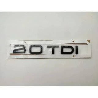Emblema logo Audi 2.0 TDI negro