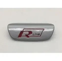 Emblema volante VW R-line color rojo