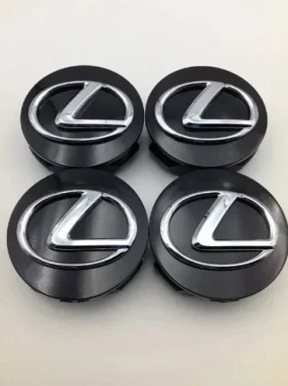 Centro de rueda Lexus negro 62 mm