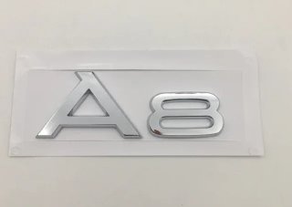 Emblema logo trasero Audi A8 cromado