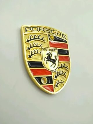 Emblema metálico volante Porsche