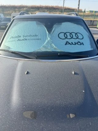 Parasol calor sombrilla cristal cubresol Audi