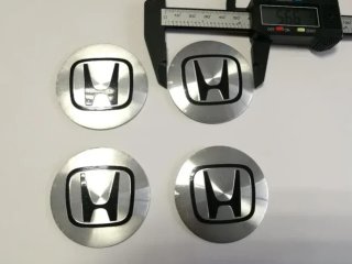 Chapas de centro de rueda Honda plata 56 mm