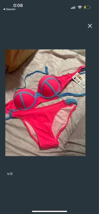Bikini Rosa y Azul