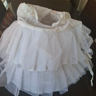 Cancán Fallera Niña Blanco