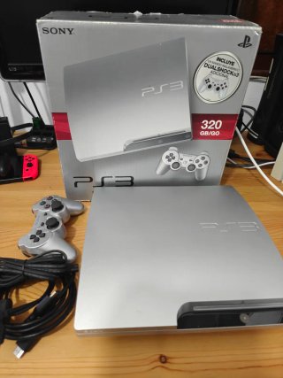 PS3 Slim 500GB Plata completa