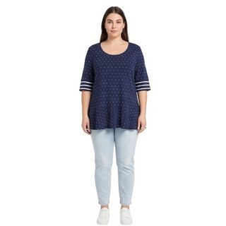 Bonprix Bpc Collection Women's Blue Polka Dot