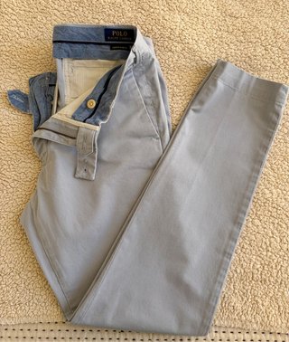 Pantalón Chino Polo Ralph Lauren Gris talla 31/34