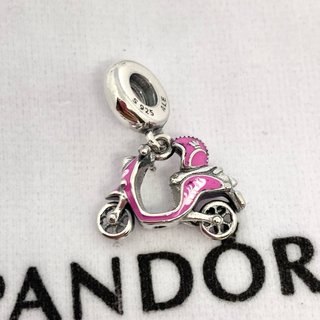 CHARM PANDORA MOTO VESPA ROSA