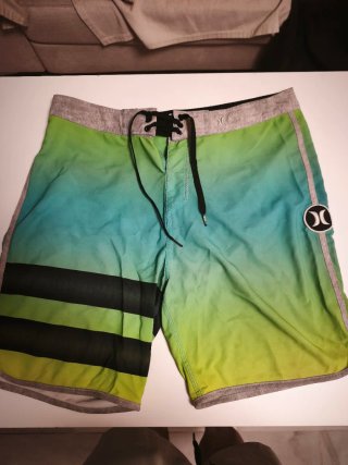 Bañador Hurley Talla 32 Verde/Azul