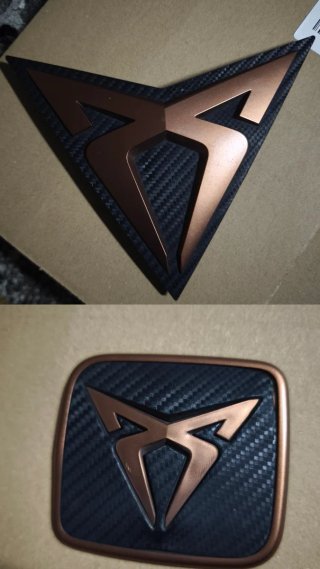 Emblemas Cupra Formentor Bronce Carbono